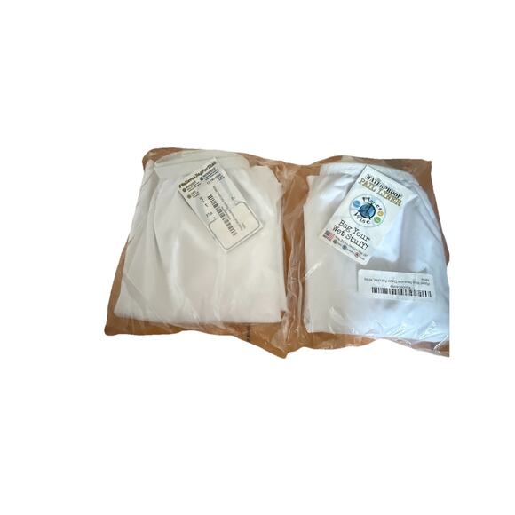 *NEW* PLANET WISE Waterproof White Reusable Pail Liner Set of 2 - Picture 1 of 3